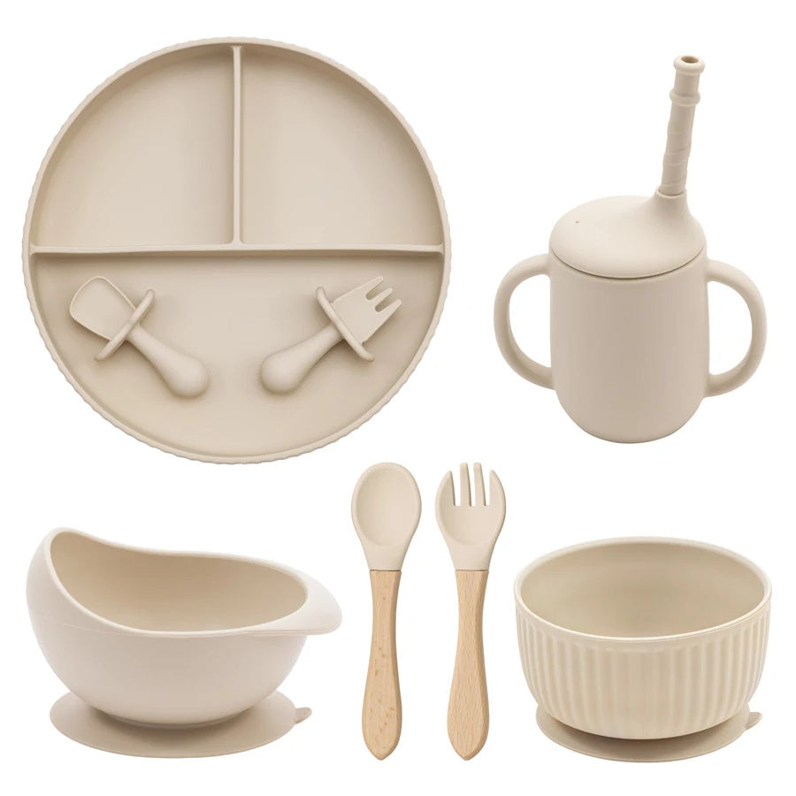 Baby Silicone Cookware Feeding Plate