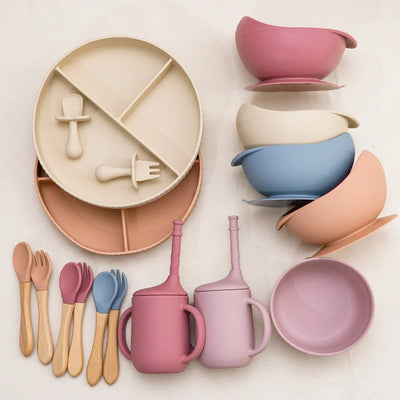 Baby Silicone Cookware Feeding Plate