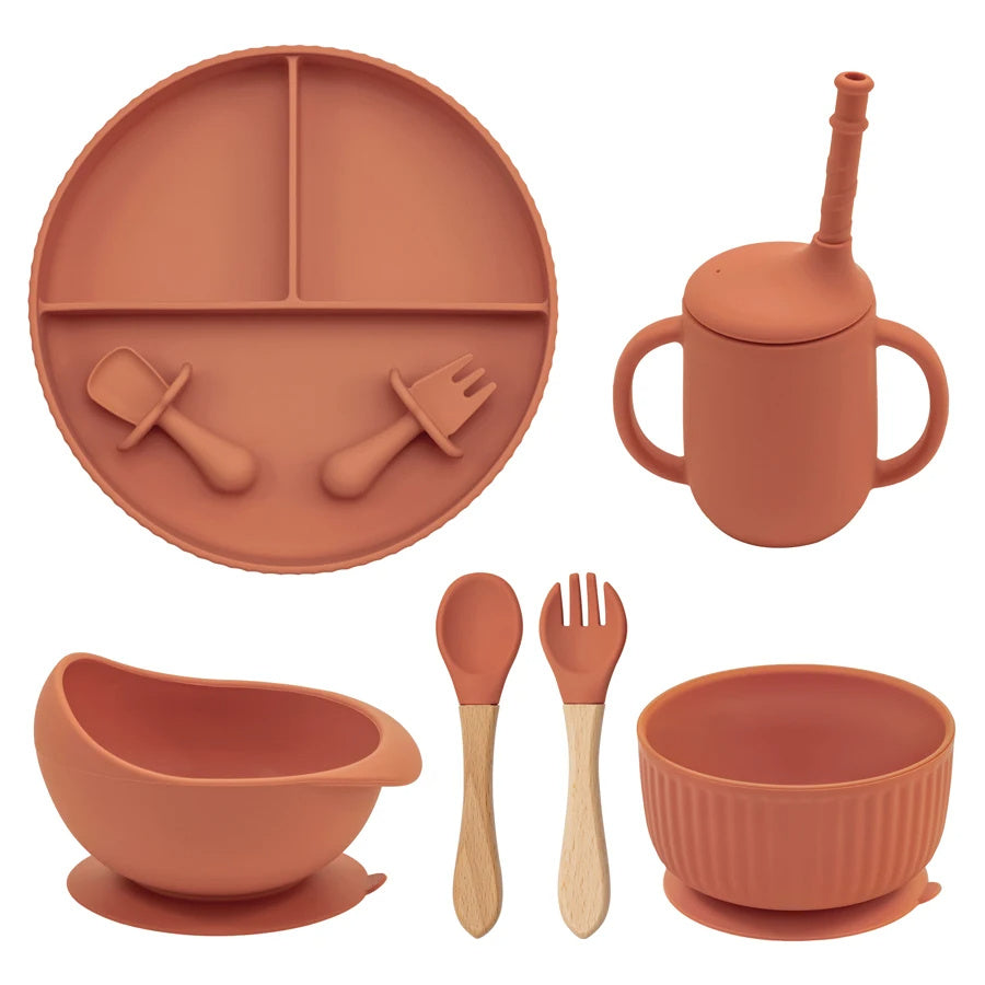 Baby Silicone Cookware Feeding Plate