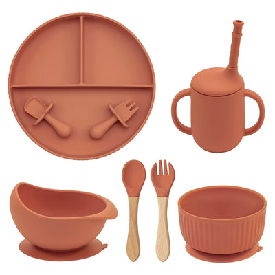 Baby Silicone Cookware Feeding Plate