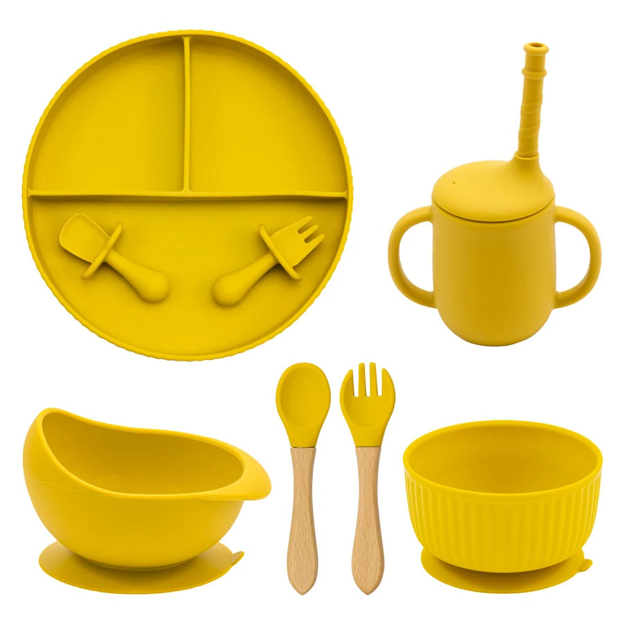 Baby Silicone Cookware Feeding Plate