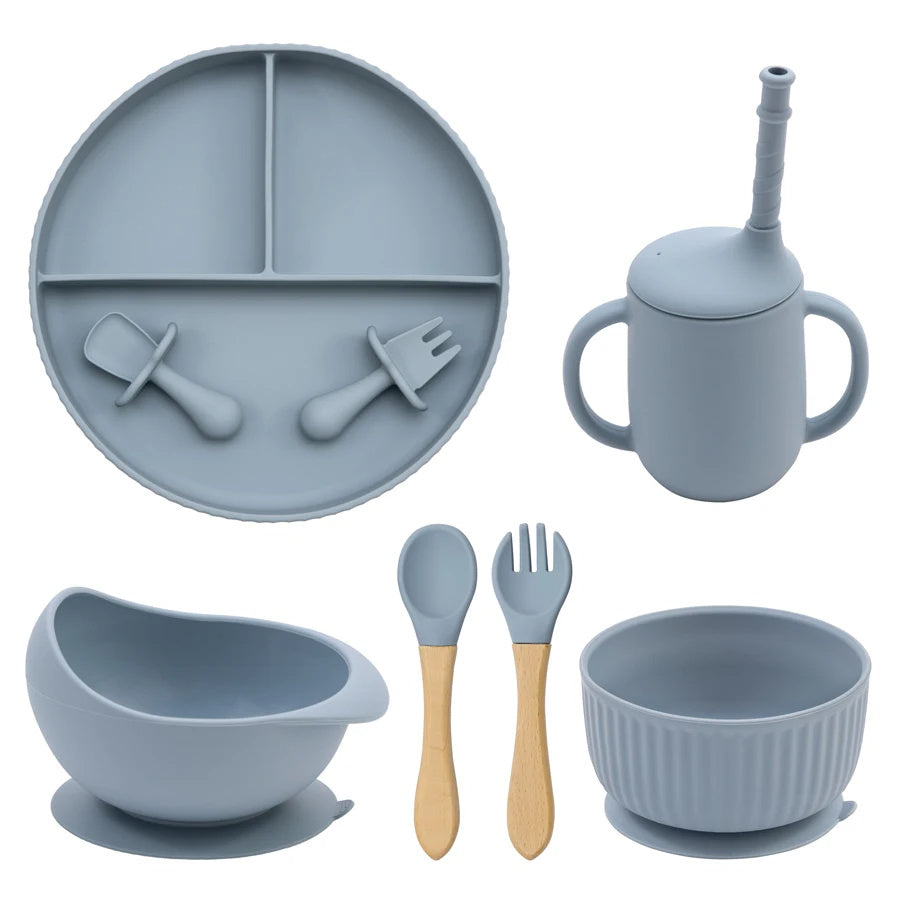 Baby Silicone Cookware Feeding Plate