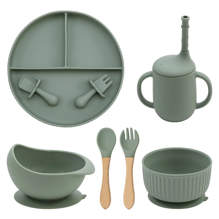 Baby Silicone Cookware Feeding Plate