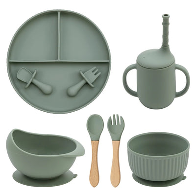 Baby Silicone Cookware Feeding Plate