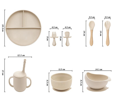 Baby Silicone Cookware Feeding Plate
