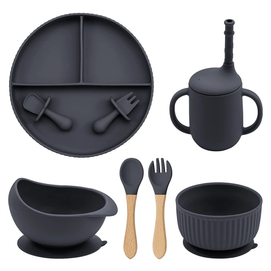 Baby Silicone Cookware Feeding Plate