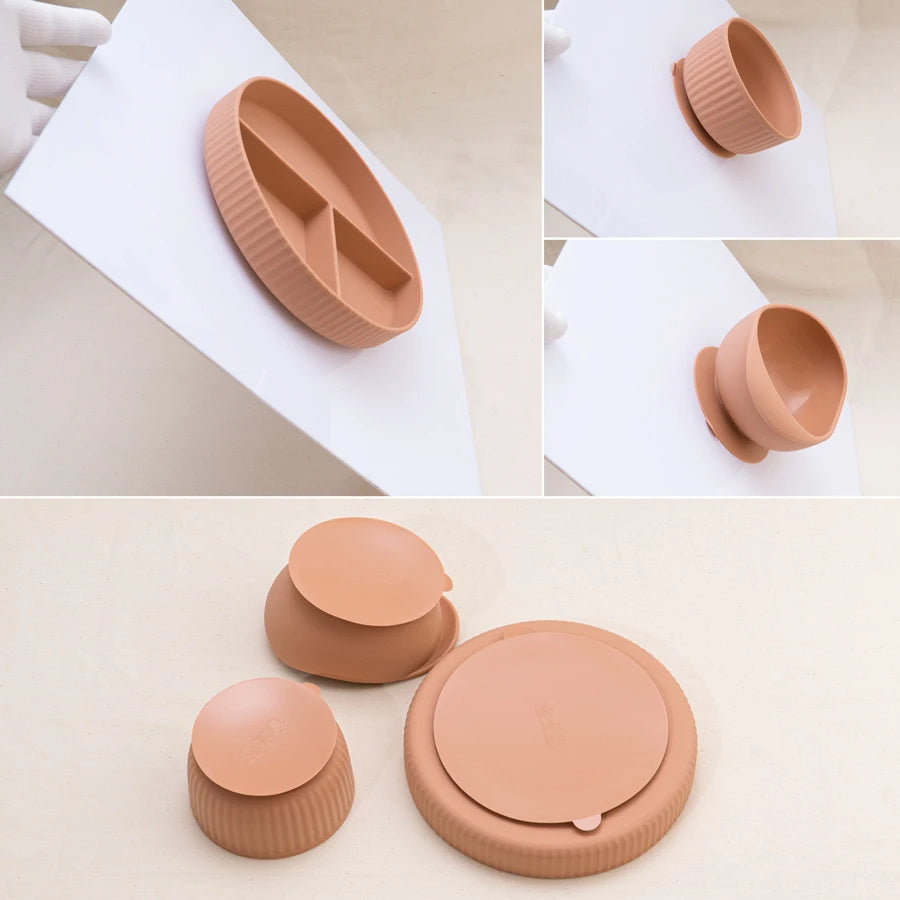 Baby Silicone Cookware Feeding Plate