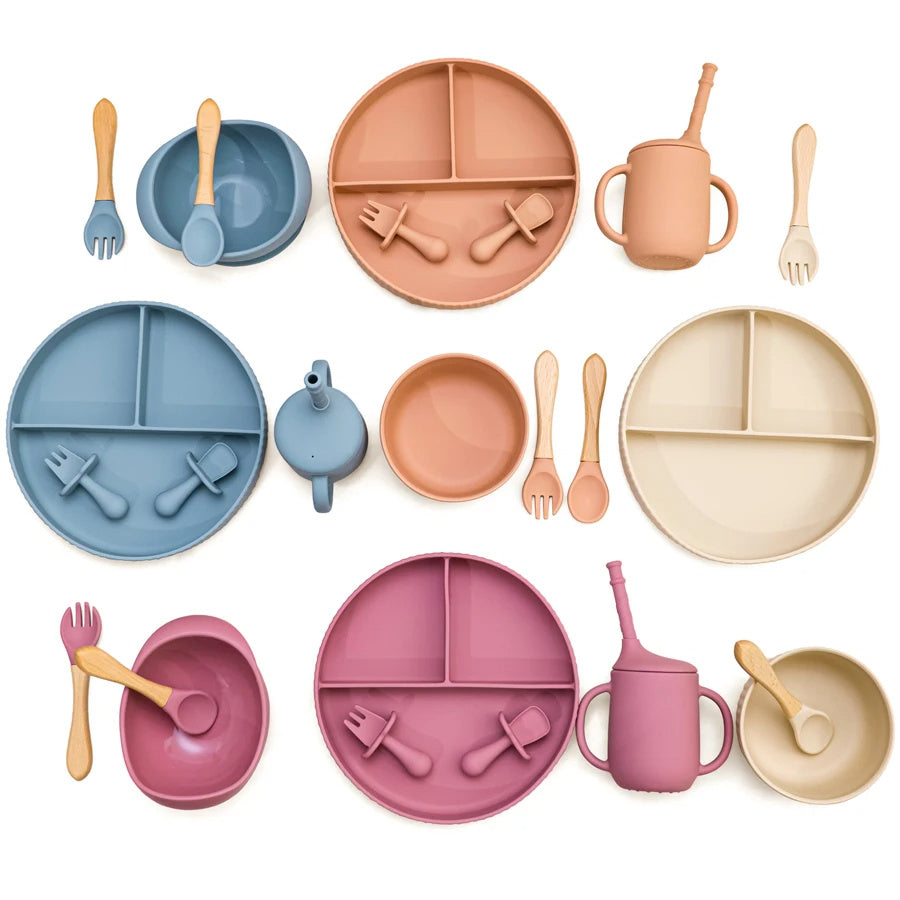 Baby Silicone Cookware Feeding Plate