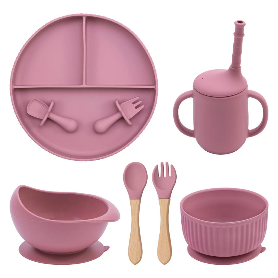 Baby Silicone Cookware Feeding Plate