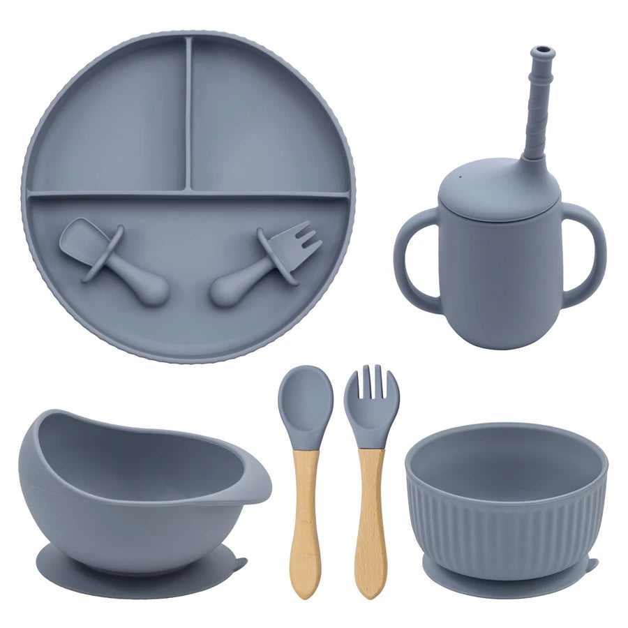 Baby Silicone Cookware Feeding Plate